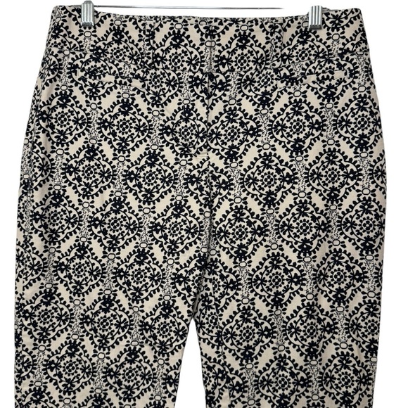 Loft Julie The Riviera geometric print crop Capri pants women’s 4 Ann Taylor - Picture 3 of 12